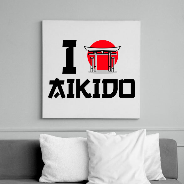 I love Aikido-Vászonkép