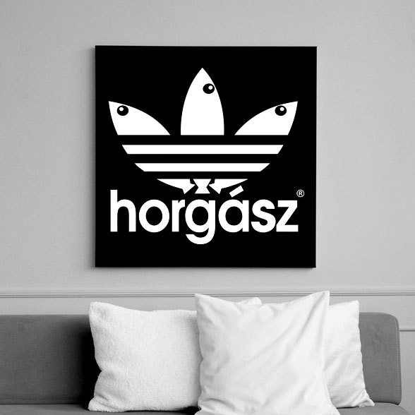 Horgász-Vászonkép