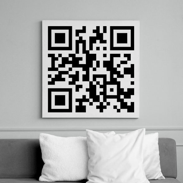 QR-kód-Vászonkép