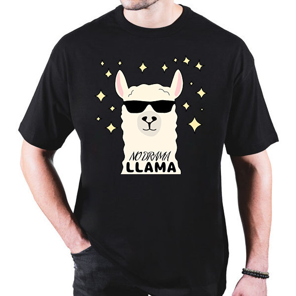 no drama llama-Oversized póló