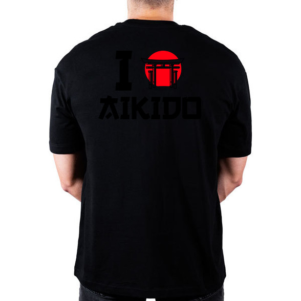 I love Aikido-Oversized póló