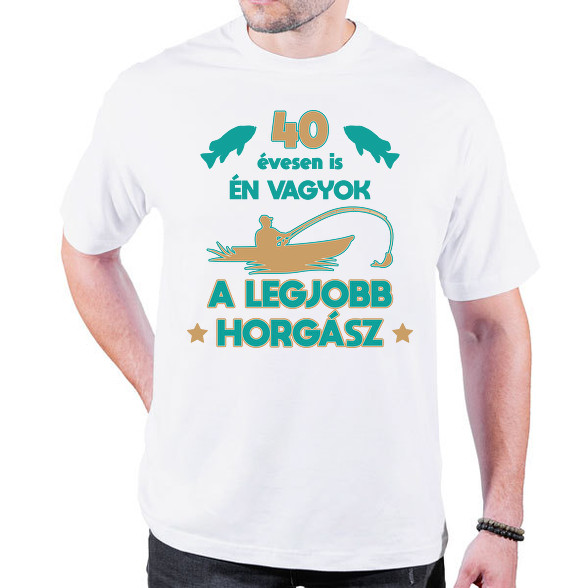 Legjobb horgász - egyedi számmal-Oversized póló