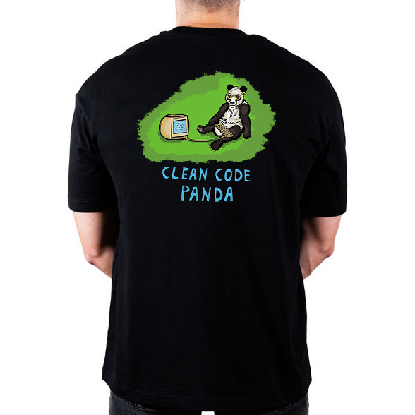 clean code panda-Oversized póló