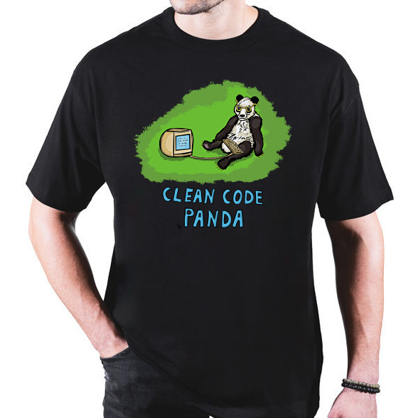 clean code panda-Oversized póló