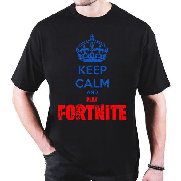 Keep Calm Fortnite-Oversized póló