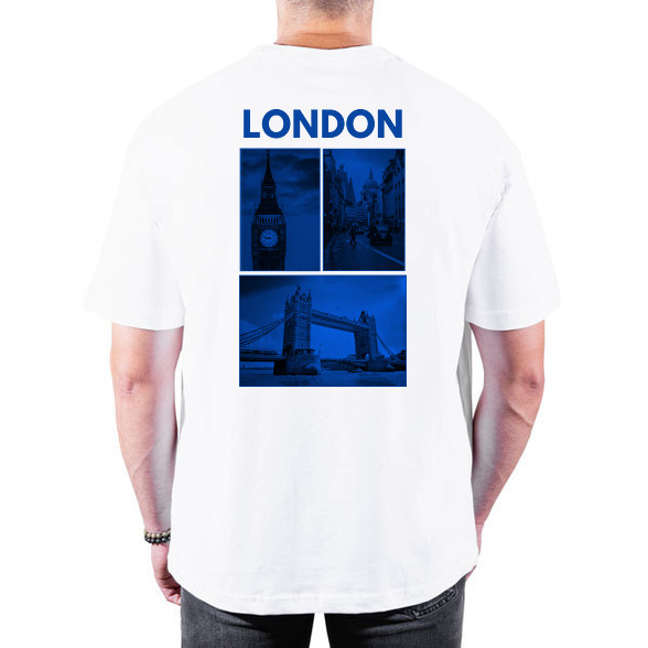 LONDON BLUE-Oversized póló