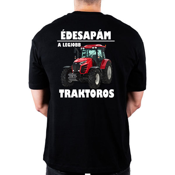 Édesapám a legjobb traktoros-Oversized póló