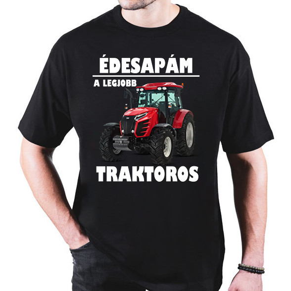 Édesapám a legjobb traktoros-Oversized póló