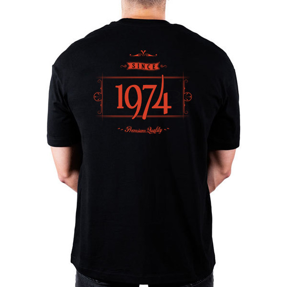 since-1974-red-black-Oversized póló