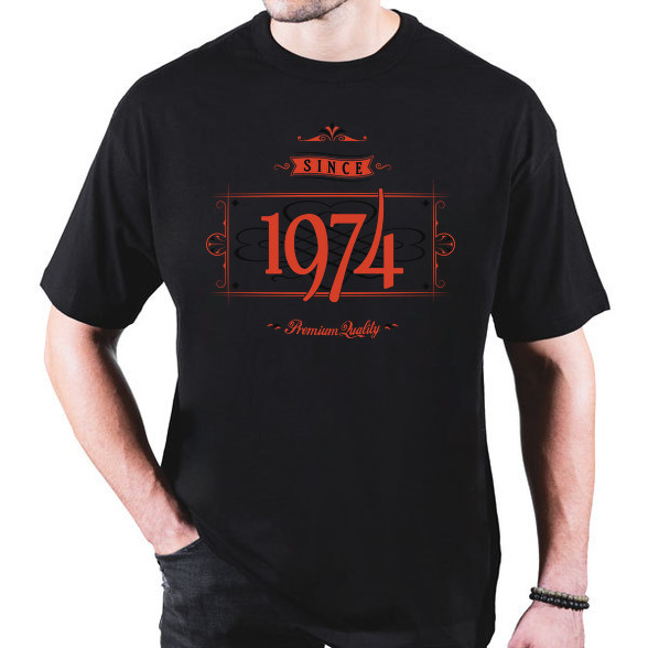 since-1974-red-black-Oversized póló