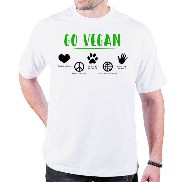 Go vegan-Oversized póló