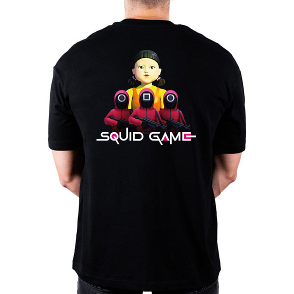 Squid game doll and soldiers 2-Oversized póló