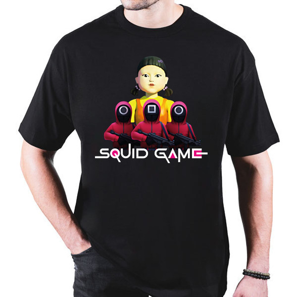 Squid game doll and soldiers 2-Oversized póló