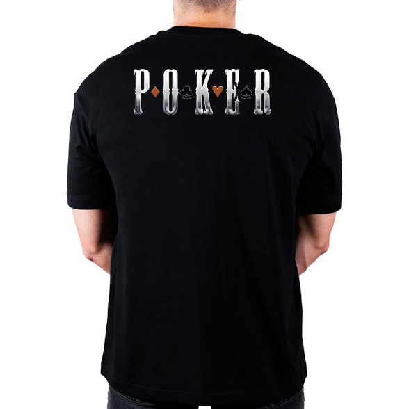 Poker-Oversized póló