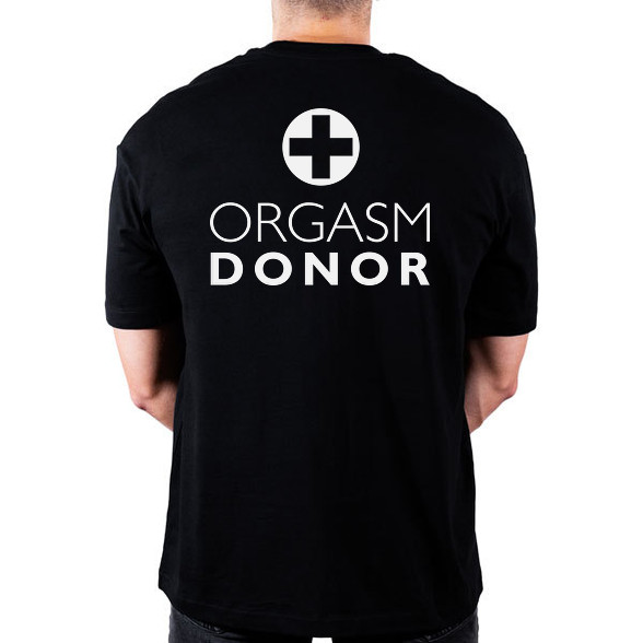 orgasm-donor-white-Oversized póló