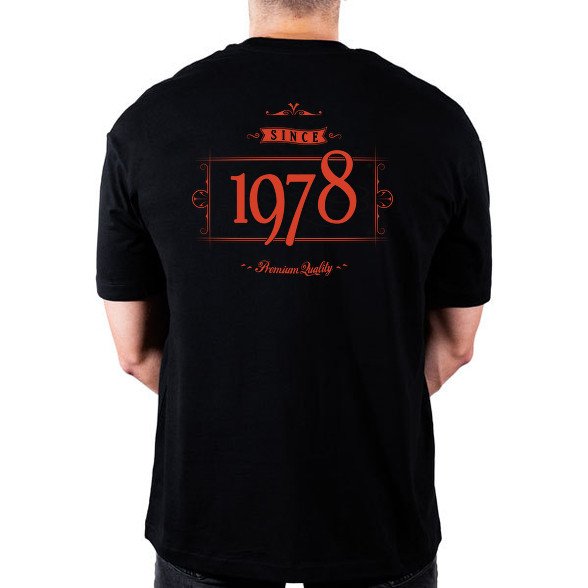 since-1978-red-black-Oversized póló