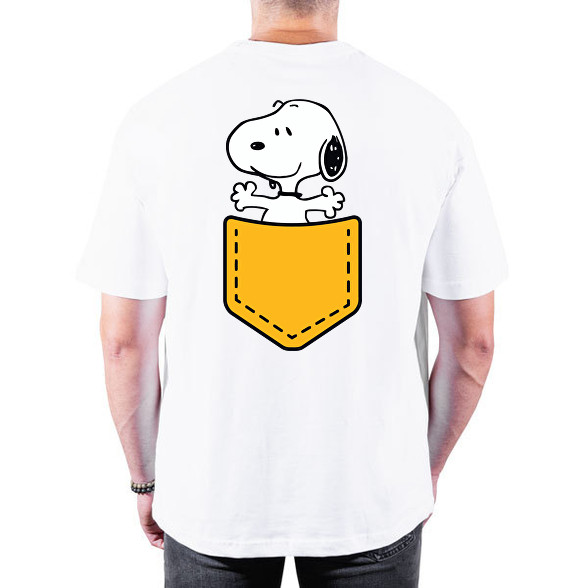 Snoopy zseb-Oversized póló