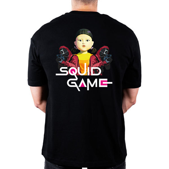 Squid game doll and soldiers-Oversized póló