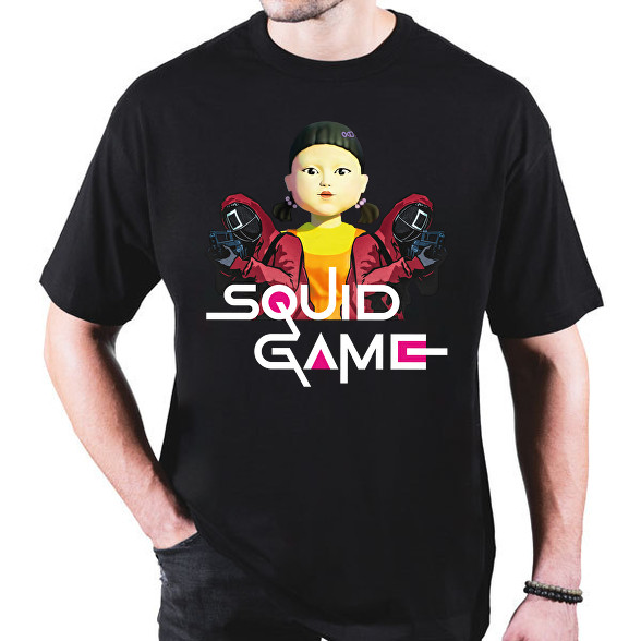 Squid game doll and soldiers-Oversized póló