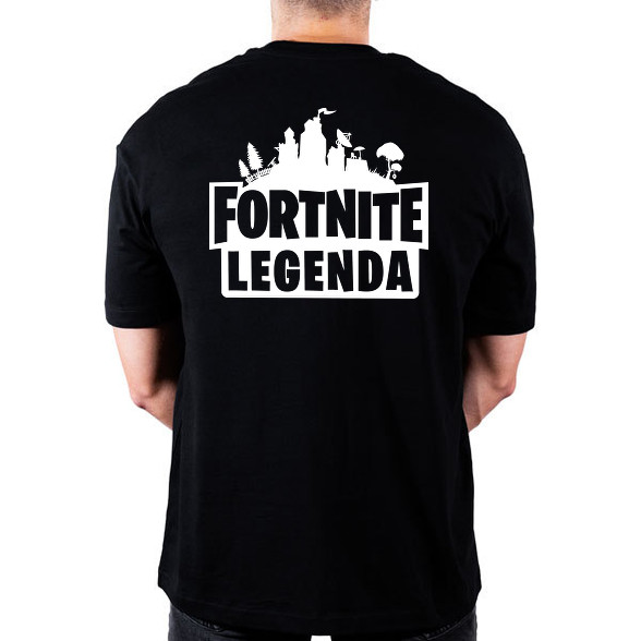 Fortnite Legenda - Fehér-Oversized póló