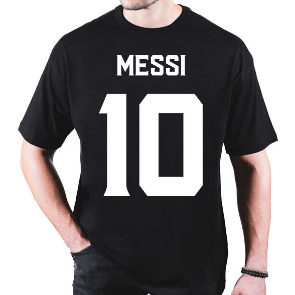 MESSI WHITE-Oversized póló