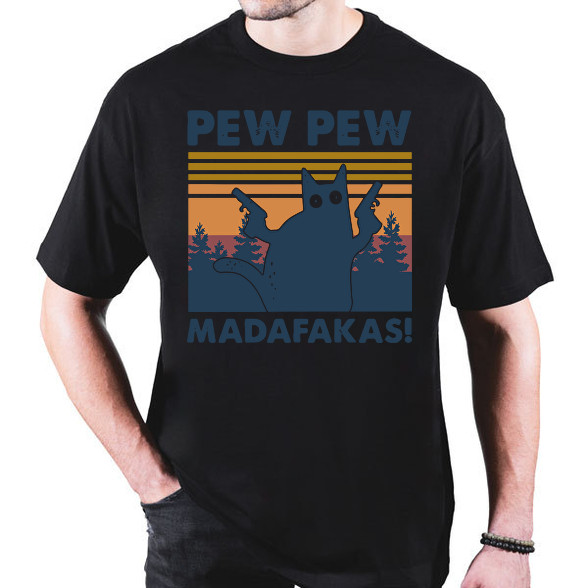 Pew Pew Madafakas cica-Oversized póló