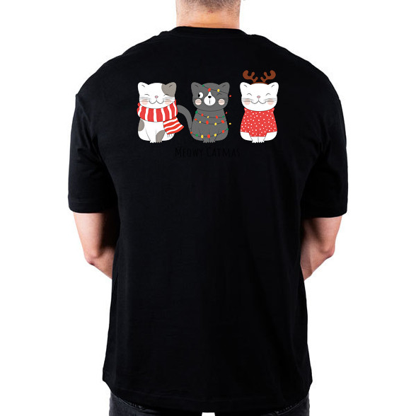 Meowy Catmas-Oversized póló