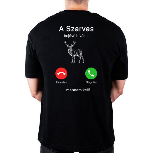 A szarvas hív-Oversized póló