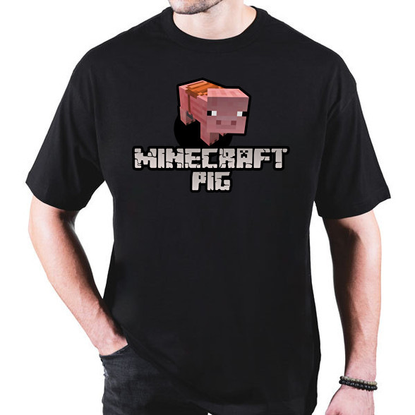 Minecraft pig-Oversized póló