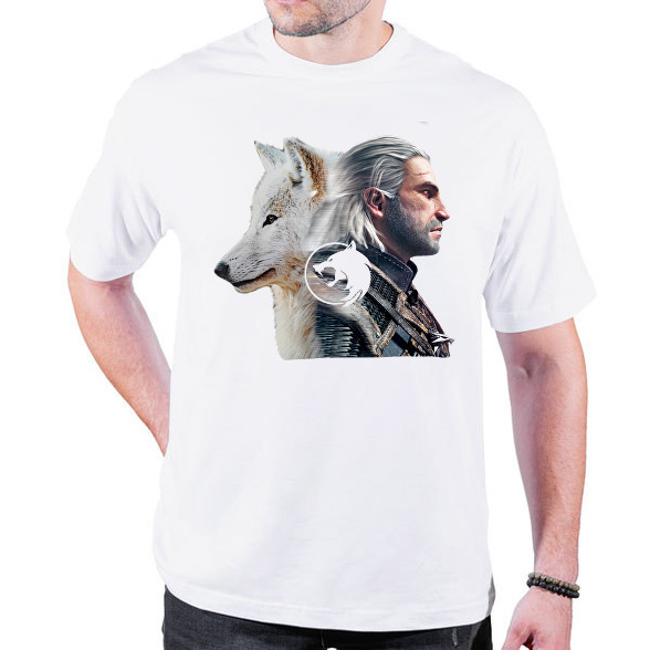 Witcher - fehér farkas-Oversized póló