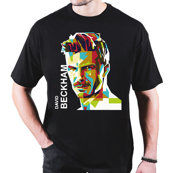 David Beckham focista-Oversized póló