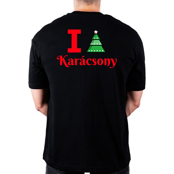 I love Karácsony -Oversized póló