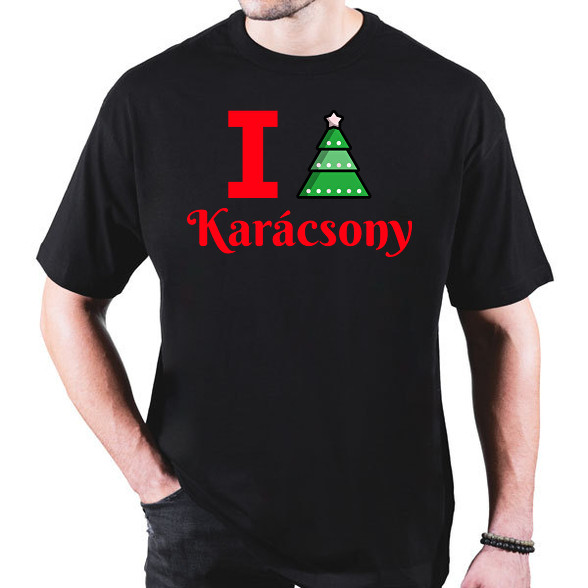 I love Karácsony -Oversized póló