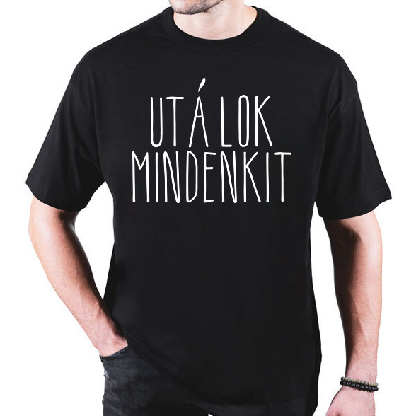 utálok mindenkit1-Oversized póló