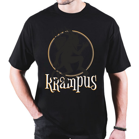 Krampusz virgács Mikulás helyett-Oversized póló