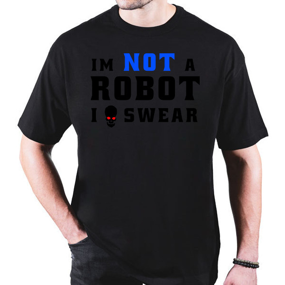 im not a robot-Oversized póló