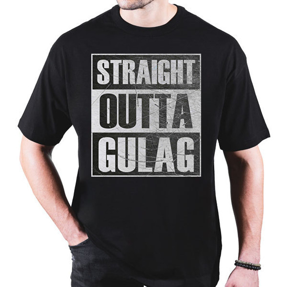 Straight Outta Gulag-Oversized póló