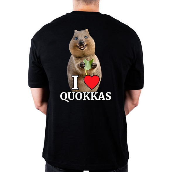 I love quakkas!-Oversized póló