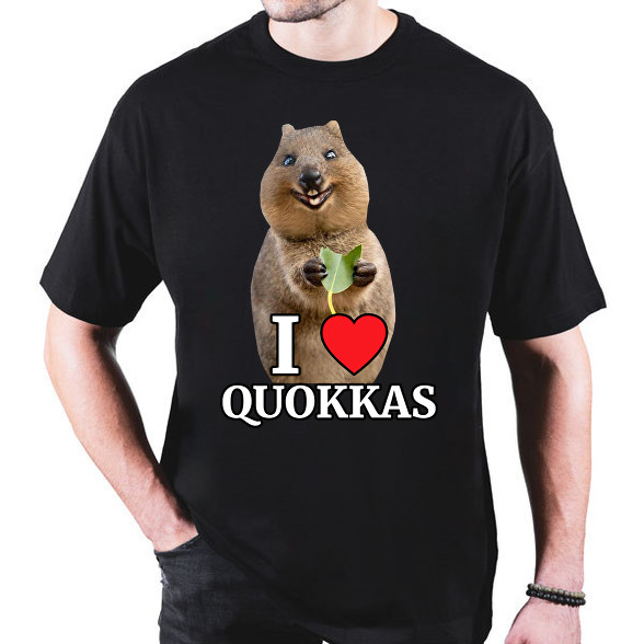 I love quakkas!-Oversized póló