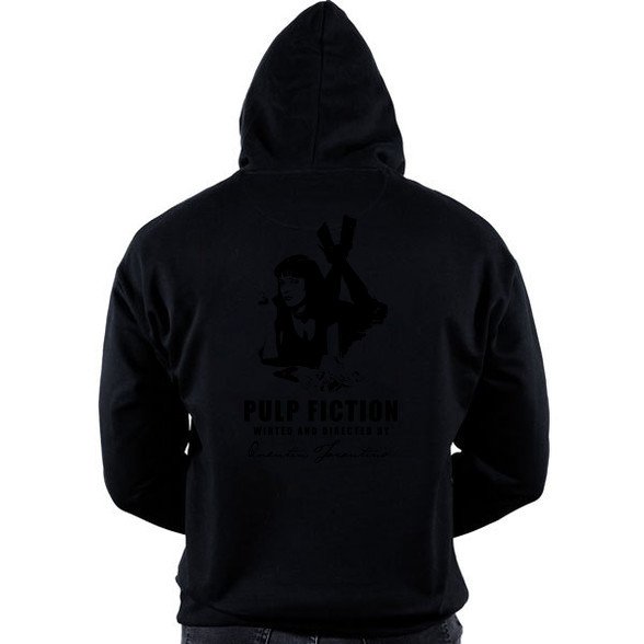 PULP FICTION-BLACK-Oversized kapucnis pulóver