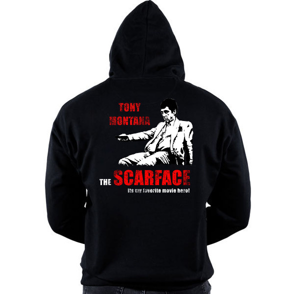 scarface-Oversized kapucnis pulóver