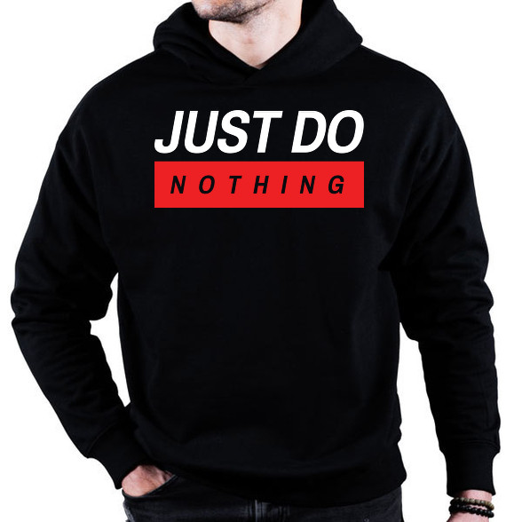 Just do nothing-Oversized kapucnis pulóver