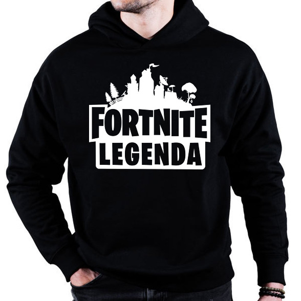 Fortnite Legenda - Fehér-Oversized kapucnis pulóver