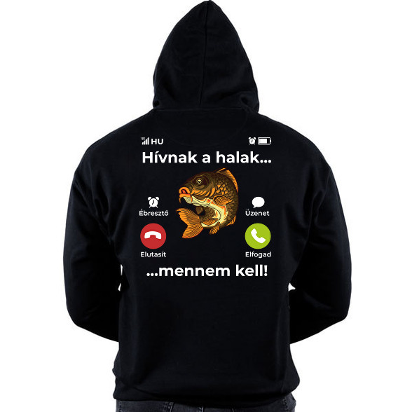 Hívnak a halak-Oversized kapucnis pulóver