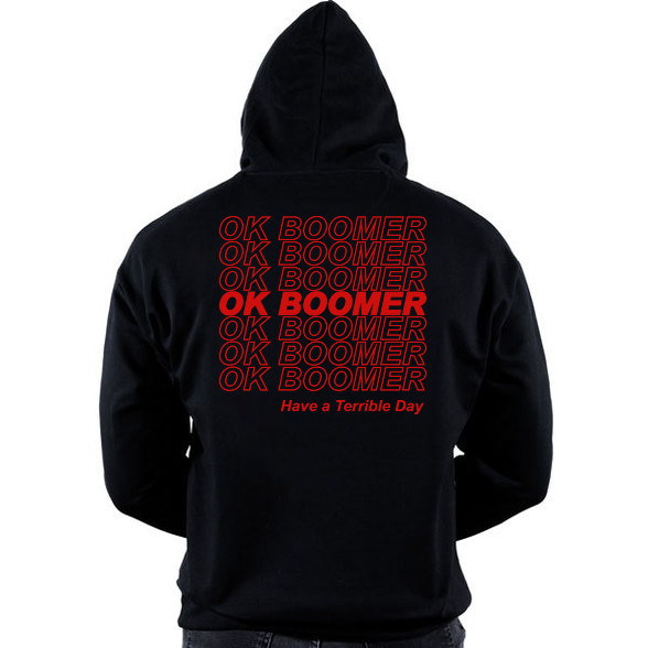 ok boomer-Oversized kapucnis pulóver