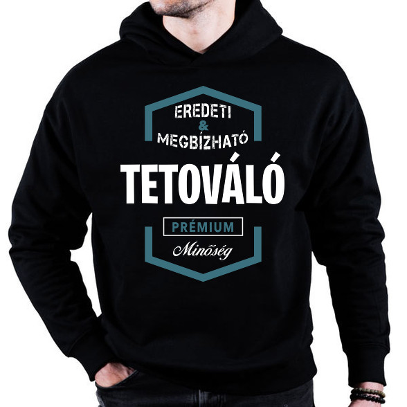 Tetováló prémium minőség-Oversized kapucnis pulóver