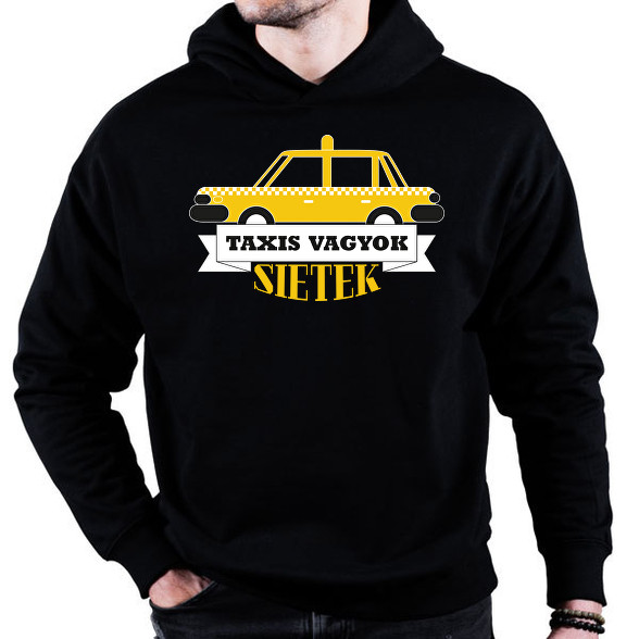 Taxis vagyok, sietek-Oversized kapucnis pulóver