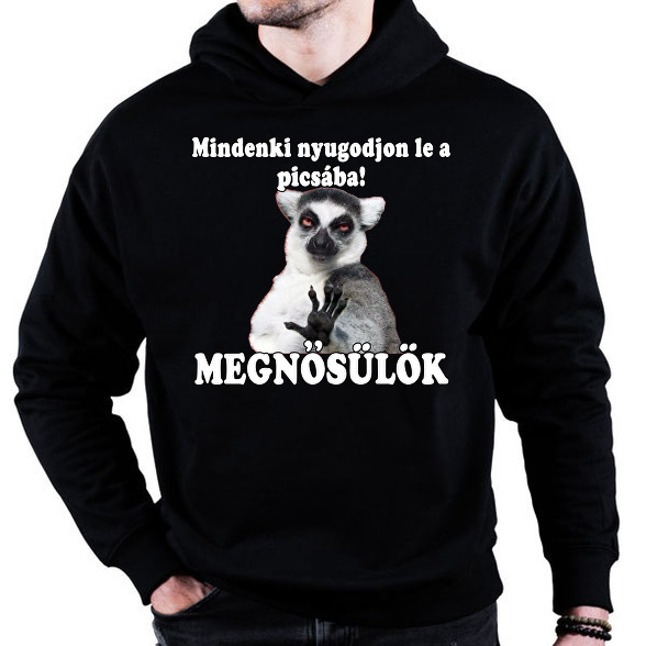 Megnősülök!-Oversized kapucnis pulóver