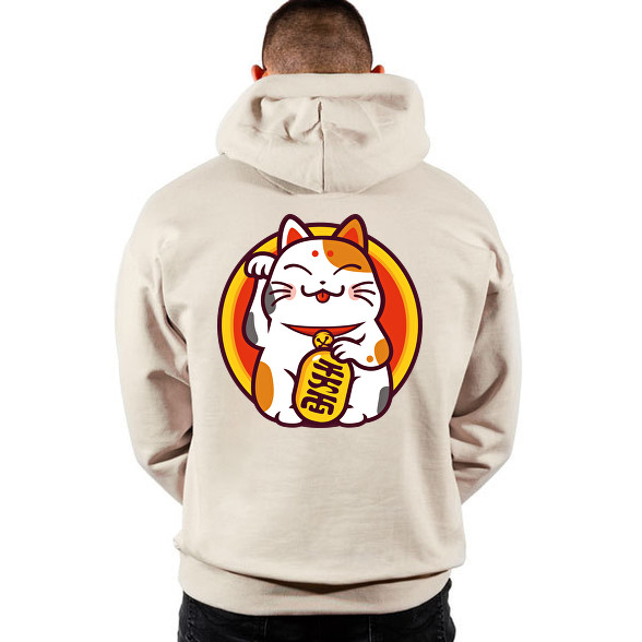 Lucky cat - Maneki neko-Oversized kapucnis pulóver