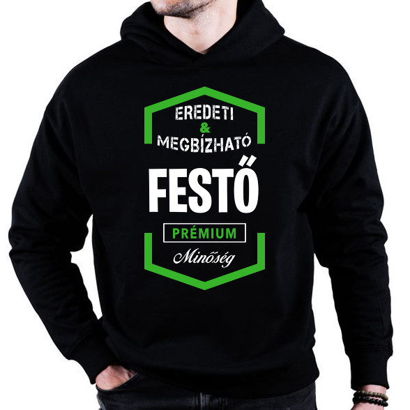 Festő prémium minőség-Oversized kapucnis pulóver